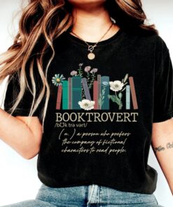 Booktrovert Definition Book Lovers Shirt