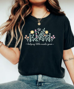 Helping Little Minds Grow Teacher Appreciation Gift Shirt